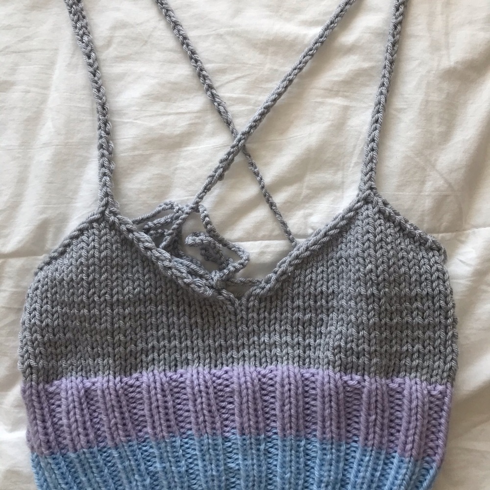 Knitted crop top